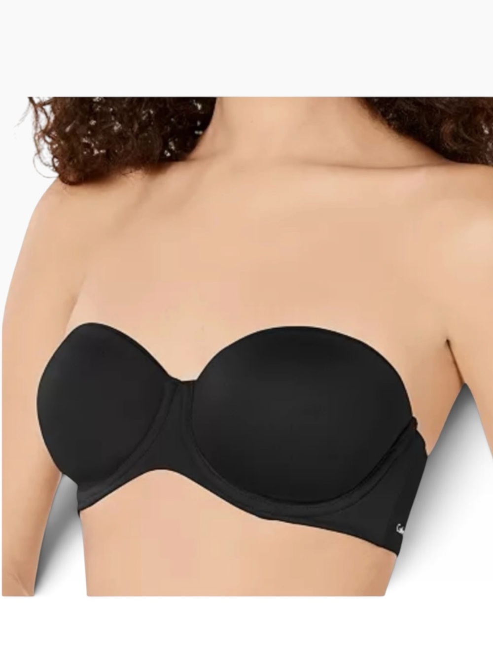 Calvin Klein Lightly Lined Constant Strapless/Strap Bra Black Sz 36DD